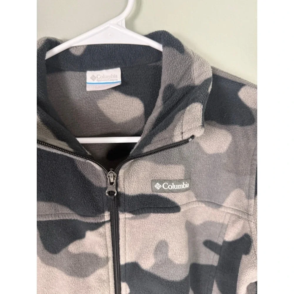 Columbia Jacket Womens Large Camo Full Zip High Neck Fleece Outdoor Ladies - Picture 2 of 5